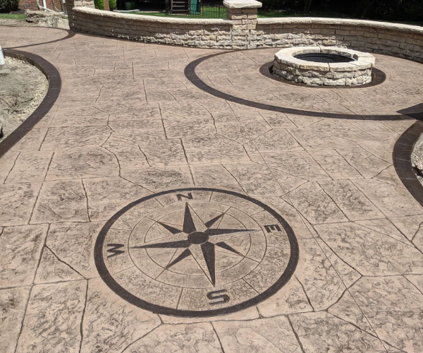 Печатный бетон