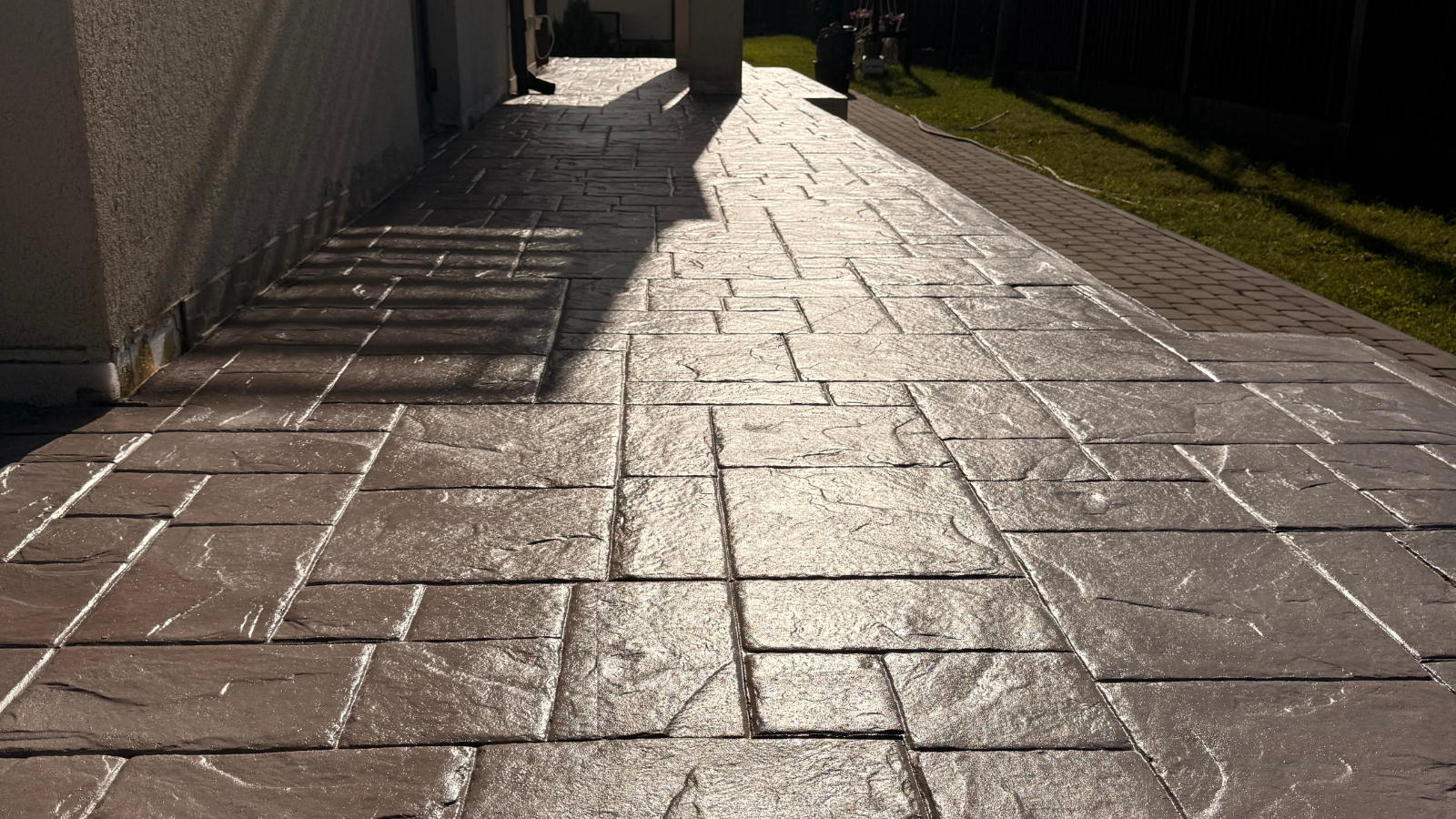 Терраса из уличной плитки